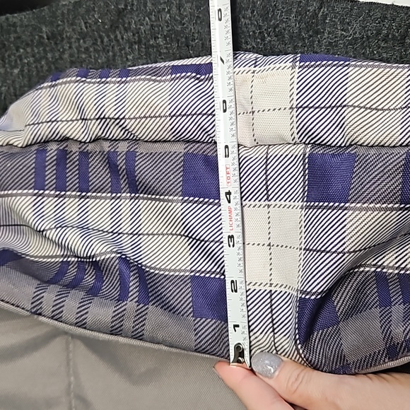 TRANS by Jansport TM60 Supermax Plaid Backpack - purple black white - Picture 11 of 12